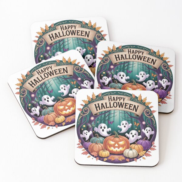 Item preview, Halloween Ghosts and Pumpkin Scene designed and sold by jkrphoto.