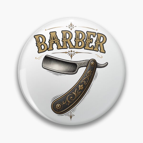 Item preview, Retro Barber Block Typography and Vintage Straight Razor designed and sold by Barber MD Culture.