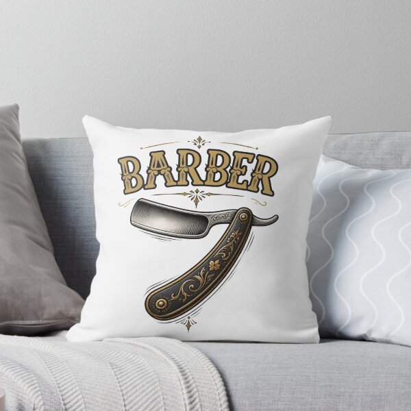 Item preview, Retro Barber Block Typography and Vintage Straight Razor designed and sold by Barber MD Culture.