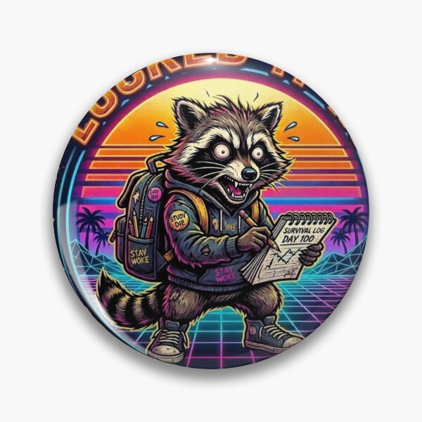 Item preview, Jimothy Raccoon - Locked In Academic Survivor designed and sold by SisuPrintsCo.
