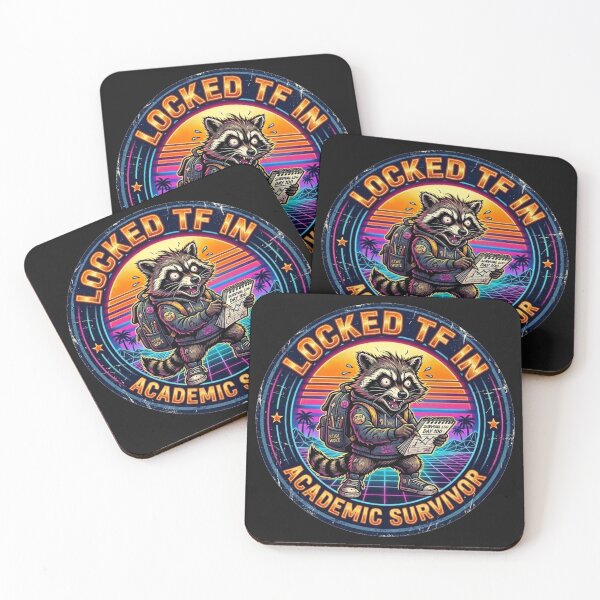 Item preview, Jimothy Raccoon - Locked In Academic Survivor designed and sold by SisuPrintsCo.