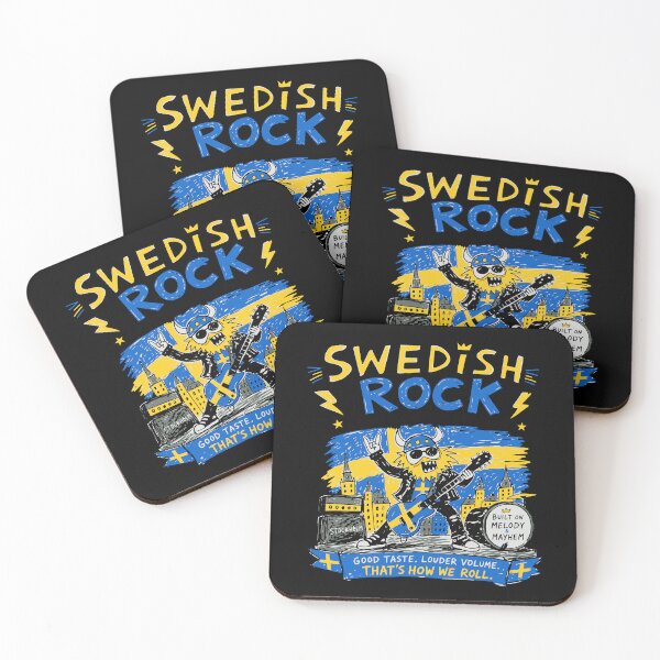 Item preview, Swedish Rock T-Shirt | Funny Viking Guitarist Sweden Rock Music Gift designed and sold by Popstudio85.