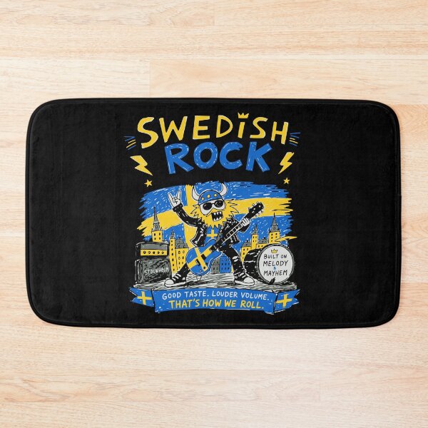 Item preview, Swedish Rock T-Shirt | Funny Viking Guitarist Sweden Rock Music Gift designed and sold by Popstudio85.