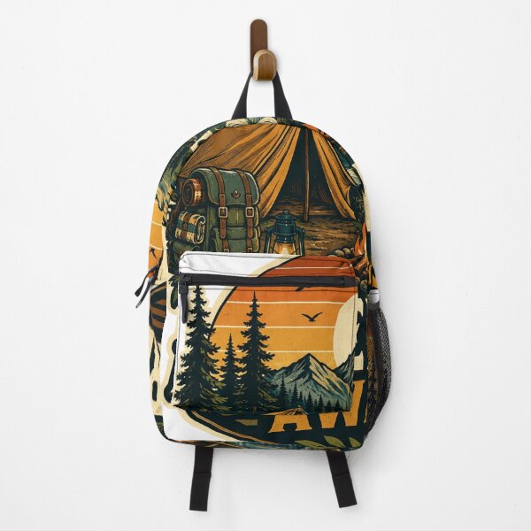 Item preview, Adventure Awaits Camping Hiking Outdoor Vintage Badge designed and sold by WearTheVibe Store.