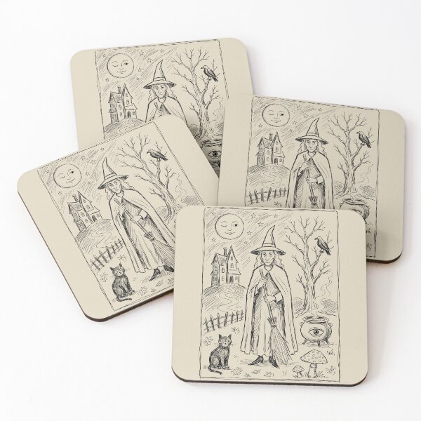 Item preview, Lonely Forest Witch - Whimsical Horror designed and sold by bapupa.