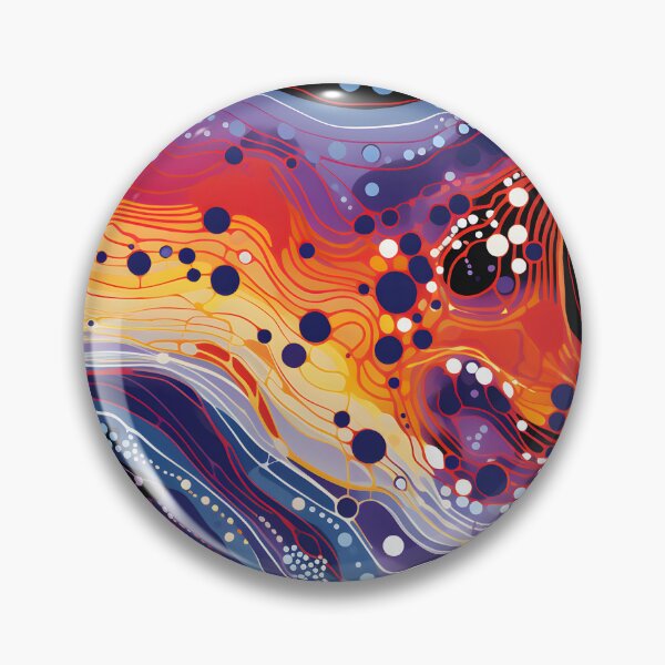 Item preview, Solar River | Vibrant Organic Abstract Flow designed and sold by GrinGalore.