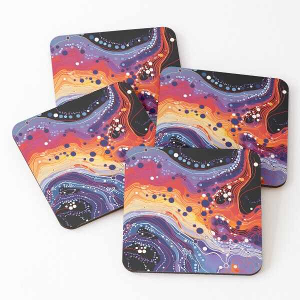 Item preview, Solar River | Vibrant Organic Abstract Flow designed and sold by GrinGalore.