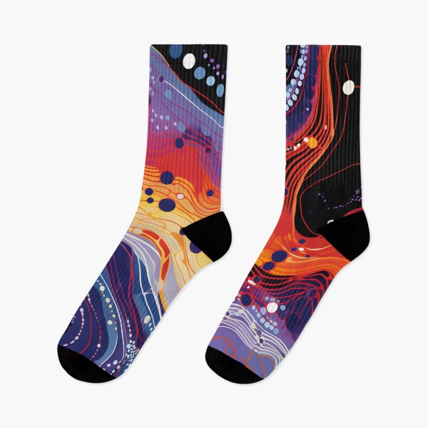 Item preview, Solar River | Vibrant Organic Abstract Flow designed and sold by GrinGalore.