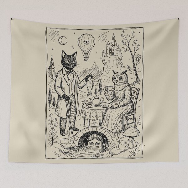 Item preview, Tea Gathering - Whimsical Horror designed and sold by bapupa.