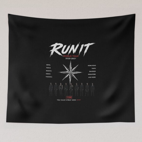Item preview, Stray Kids Run It World Tour, Kpop Concert, SKZ Fan designed and sold by MasukeOno.