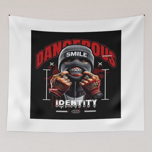 Item preview, Dangerous Identity Streetwear Graphic Art designed and sold by Stickershutter.