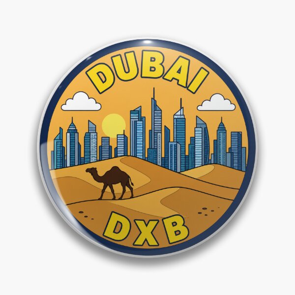 Item preview, Dubai DXB Airport Code Travel Sticker designed and sold by Martin's_Design.