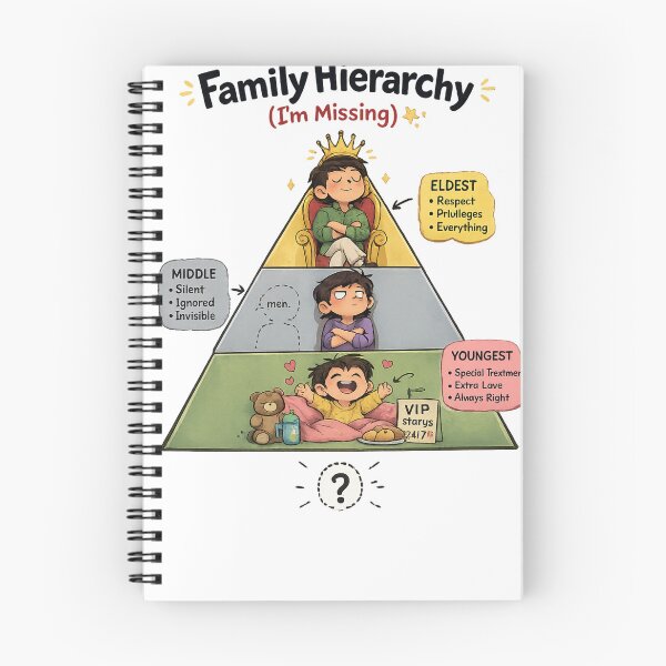 Item preview, Family Hierarchy I'm Missing Middle Child Pyramid designed and sold by irfanshikh.