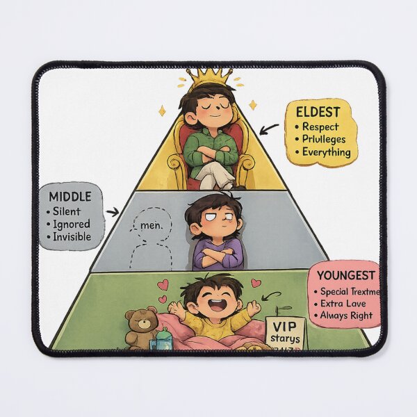 Item preview, Family Hierarchy I'm Missing Middle Child Pyramid designed and sold by irfanshikh.