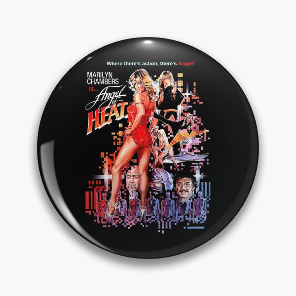 Item preview, Marilyn Chambers Is Angel Of Heat Action Movie Poster designed and sold by Wang Yu  sheng.