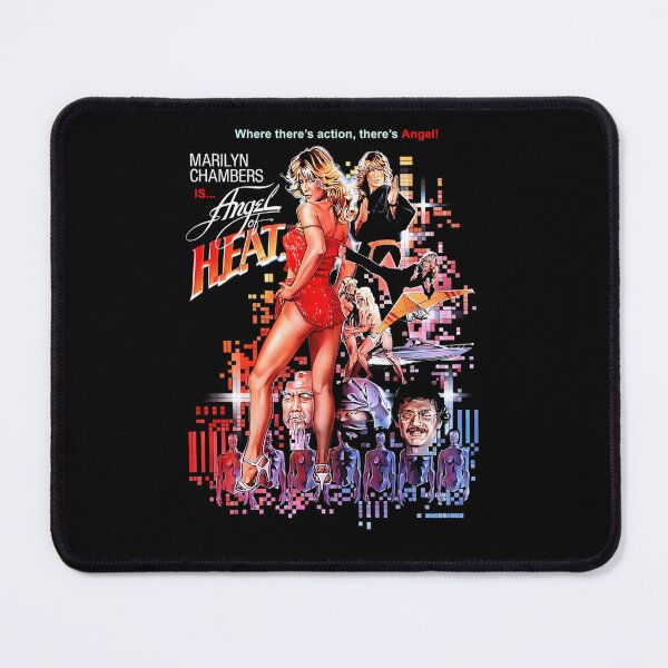 Item preview, Marilyn Chambers Is Angel Of Heat Action Movie Poster designed and sold by Wang Yu sheng.