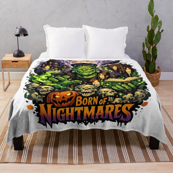 Item preview, Born of Nightmares – Haunted Monster Halloween Horror T-Shirt designed and sold by D.Shop.