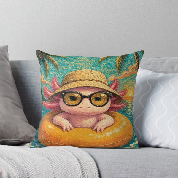 Item preview, Adorable Axolotl Summer Vibes | Funny Tropical Beach Animal designed and sold by merchxwear.