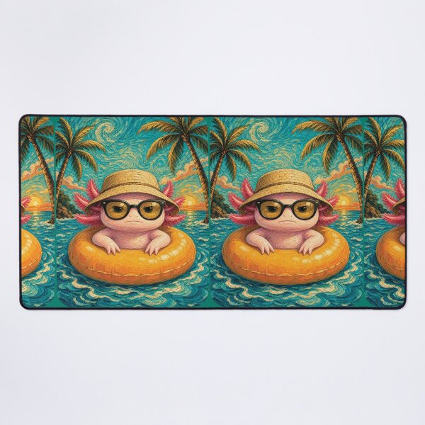 Item preview, Adorable Axolotl Summer Vibes | Funny Tropical Beach Animal designed and sold by merchxwear.