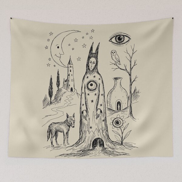 Item preview, Watchful Forest Spirit - Whimsical Horror designed and sold by bapupa.