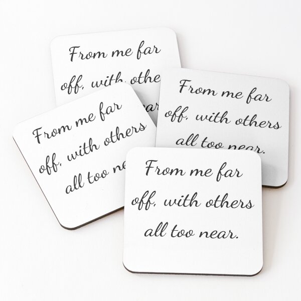 Item preview, “From me far off, with others all too near.” - handwriting black designed and sold by ariksworld.