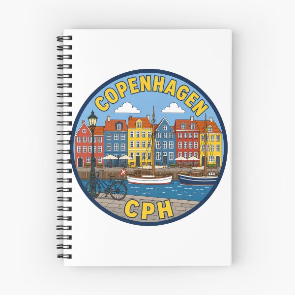 Item preview, Copenhagen CPH Airport Code Travel Sticker designed and sold by Martin's_Design.