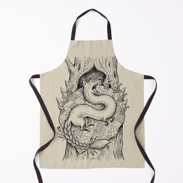Item preview, Braided Thistle Fox with Porcelain Teeth - Cottage Magic designed and sold by bapupa.