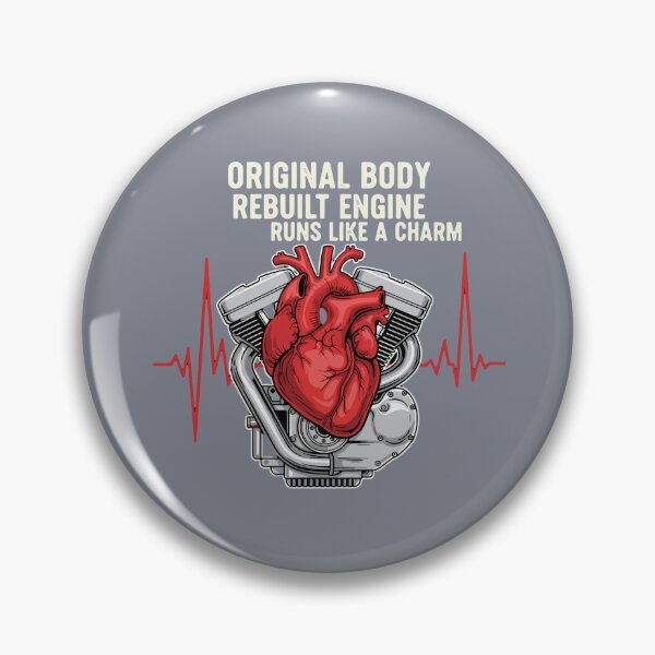 Item preview, Original Body Rebuilt Engine Runs Like A Charm Heart Surgery Survivor Motorcycle Rider designed and sold by SofiBlair.