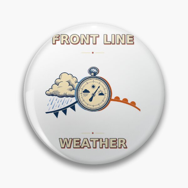 Item preview, Front Line Weather Vintage Meteorology Field Graphic designed and sold by Freshloop Studio | Whimsical Vintage Art.