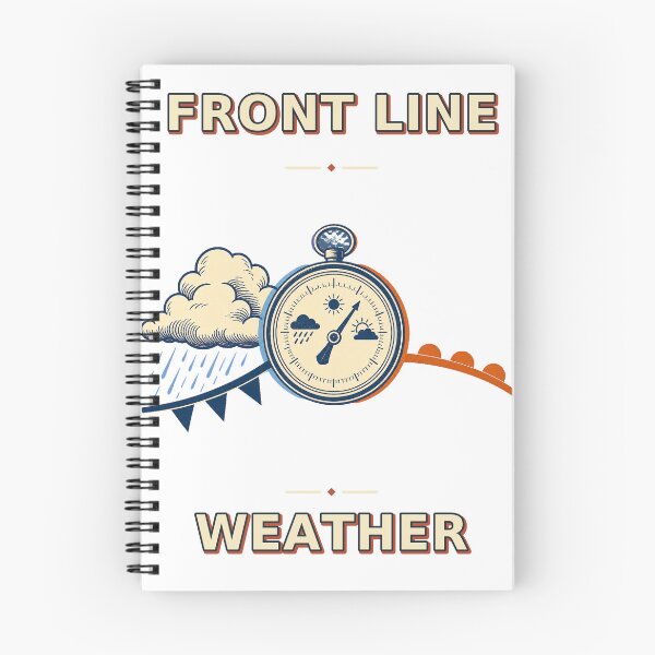 Item preview, Front Line Weather Vintage Meteorology Field Graphic designed and sold by Freshloop Studio | Whimsical Vintage Art.