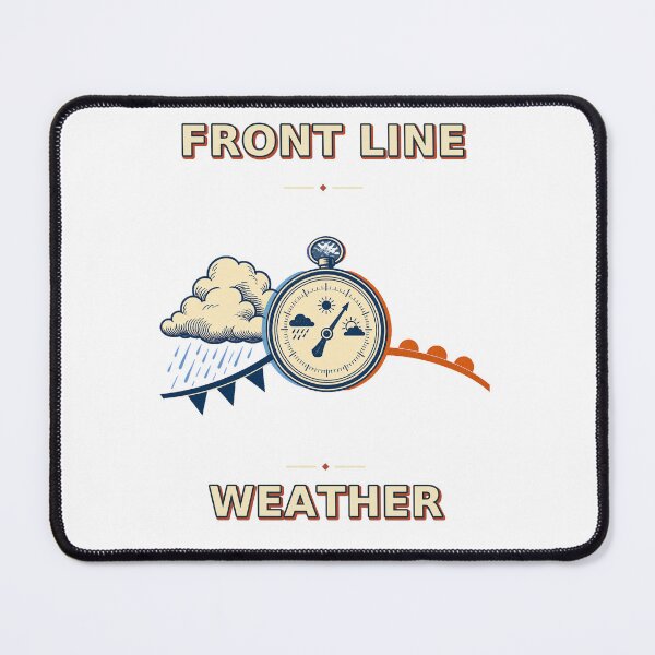Item preview, Front Line Weather Vintage Meteorology Field Graphic designed and sold by Freshloop Studio | Whimsical Vintage Art.