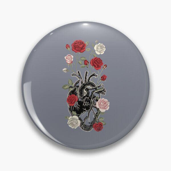 Item preview, Anatomical Heart Blooming Roses Human Anatomy Biology designed and sold by SofiBlair.