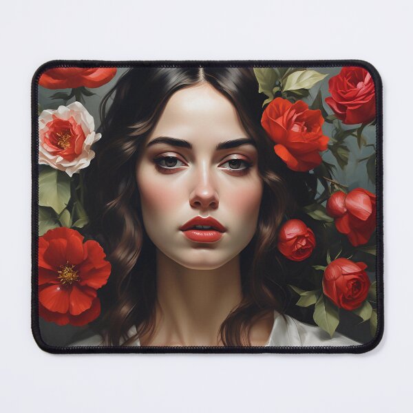 Item preview, Woman with flowers image designed and sold by MK26Designs.