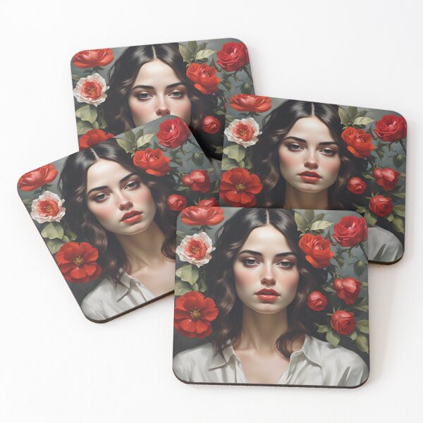 Item preview, Woman with flowers image designed and sold by MK26Designs.