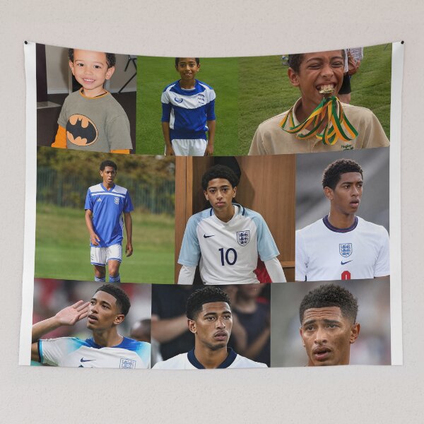 Item preview, Jude Bellingham childhood to young collage  designed and sold by Lio-lio.