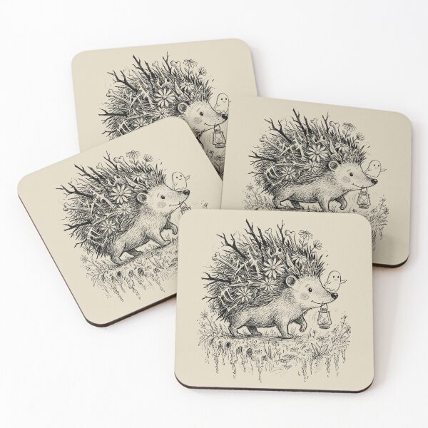 Item preview, Overgrown Hedgehog of the Shadow Grotto - Cottage Magic designed and sold by bapupa.