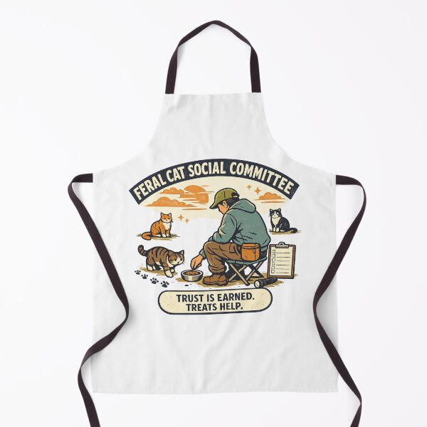 Item preview, Feral Cat Social Committee – Trust Is Earned, Treats Help designed and sold by Concrete Coffee Studio.