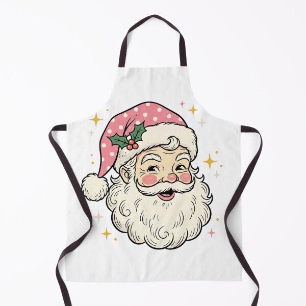 Item preview, Retro Vintage Santa Claus Cute Pink Polka Dot Hat Christmas designed and sold by raedattia.