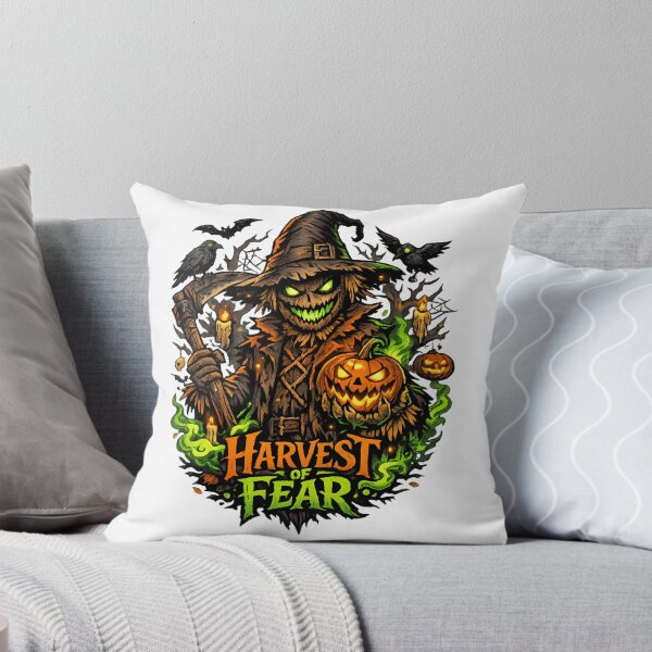 Item preview, Harvest of Fear – Haunted Scarecrow Halloween Horror T-Shirt designed and sold by D.Shop.