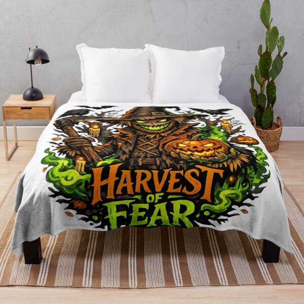Item preview, Harvest of Fear – Haunted Scarecrow Halloween Horror T-Shirt designed and sold by D.Shop.