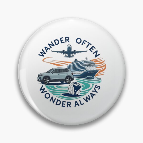 Item preview, Wander Often Wonder Always Travel Adventure Air Land Sea Explorer Inspiration designed and sold by MassonCalepon.