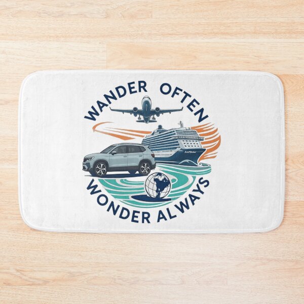 Item preview, Wander Often Wonder Always Travel Adventure Air Land Sea Explorer Inspiration designed and sold by MassonCalepon.