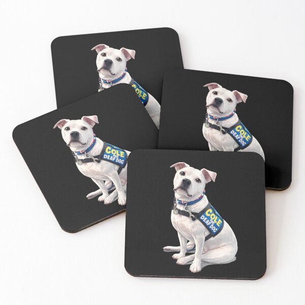 Item preview, Cole the Deaf Dog – Cute Deaf Dog Cartoon Design | Dog Lover Gift | Pet Rescue Awareness Art designed and sold by flowerpower999.