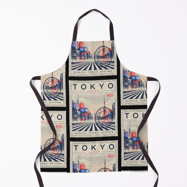 Item preview, Tokyo Japan Shibuya Crossing Tower Skyline Stamp Sticker designed and sold by stickercuffs.