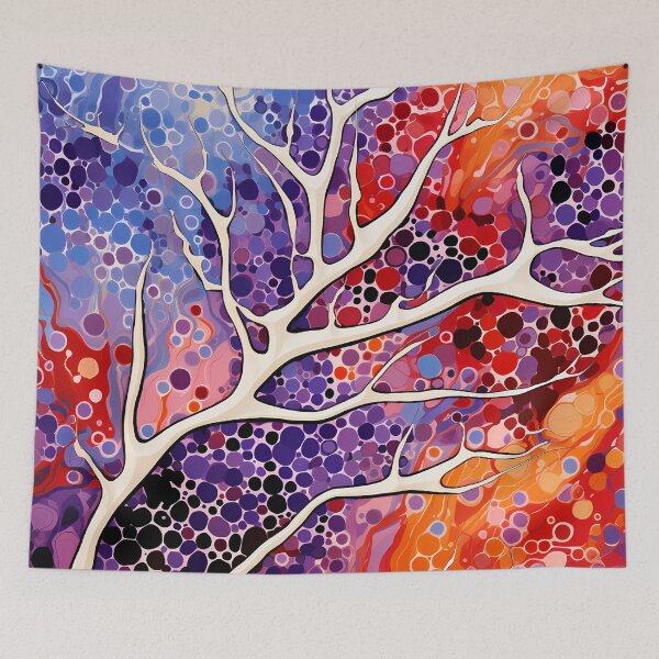 Item preview, Coral Veins | Organic Abstract Network designed and sold by GrinGalore.