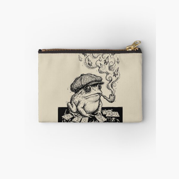 Item preview, Tweed Cap Toad with a Living Pipe - Dark Academia designed and sold by bapupa.