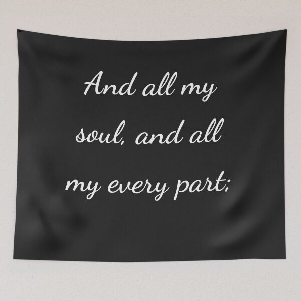 Item preview, “Y toda mi alma, y cada una de mis partes;” - letra blanca designed and sold by ariksworld.