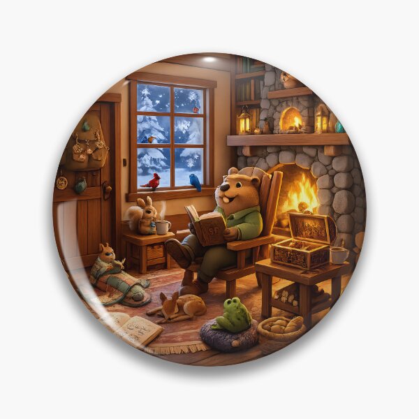 Item preview, Happy Beaver Adventures – Nice Fireside Story Evening designed and sold by Clothes With Smiling Animals Walt Gral.