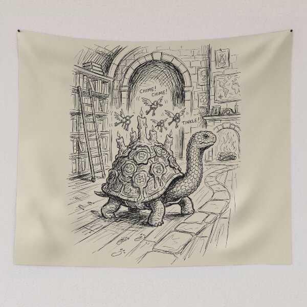 Item preview, Wax Sealed Tortoise of the Forbidden Archives - Dark Academia designed and sold by bapupa.
