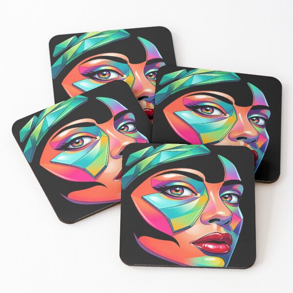 Item preview, Prismatic Dream Face Mouse pad  designed and sold by Designertanya.